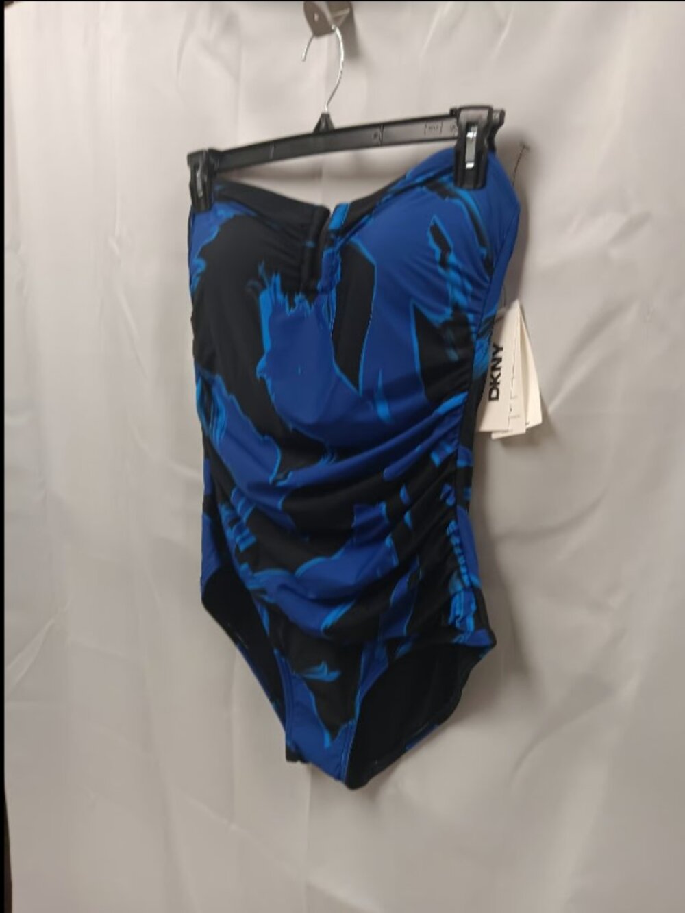 Women's Blue Swimsuit DKNY Size XL NWT (rack6v) - Picture 2 of 6